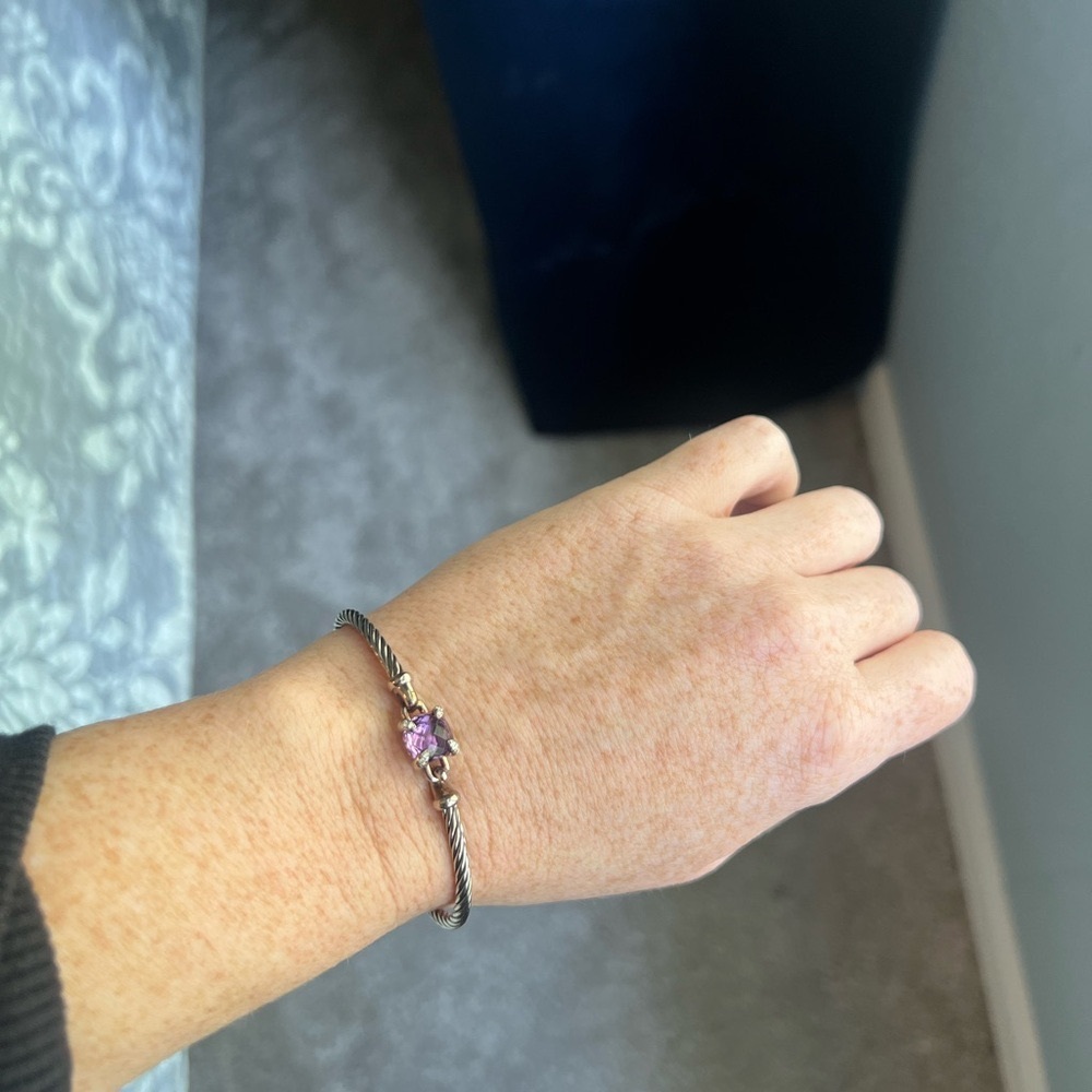 David Yurman Chatelaine Bracelet with Amethyst
